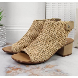 Geschlossene Sandalen Rieker M RKR538 beige mehrfarbig 2