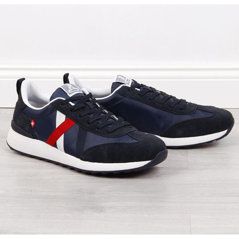Lässiger Rieker M RKR539 marineblauer Sportschuh 1