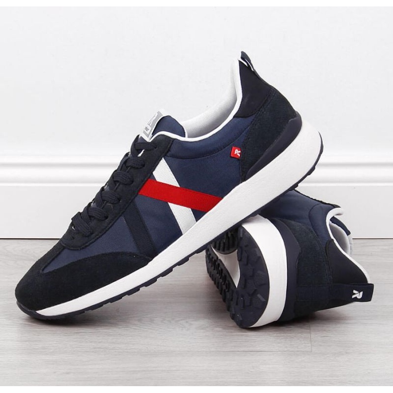 Lässiger Rieker M RKR539 marineblauer Sportschuh 2
