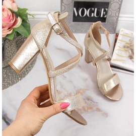 Goldene Filippo W PAW355B Sandalen auf der Post 1