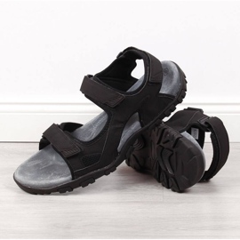 Sandalen mit Klettverschluss American Club M AM886 schwarz 2