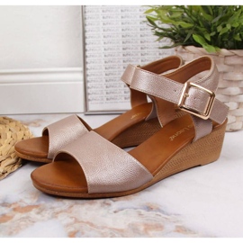 Keilsandalen Sergio Leone W SK376A beige 2