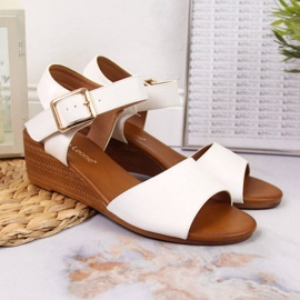 Sandalen auf dem keil Sergio Leone W SK376B weiß 2