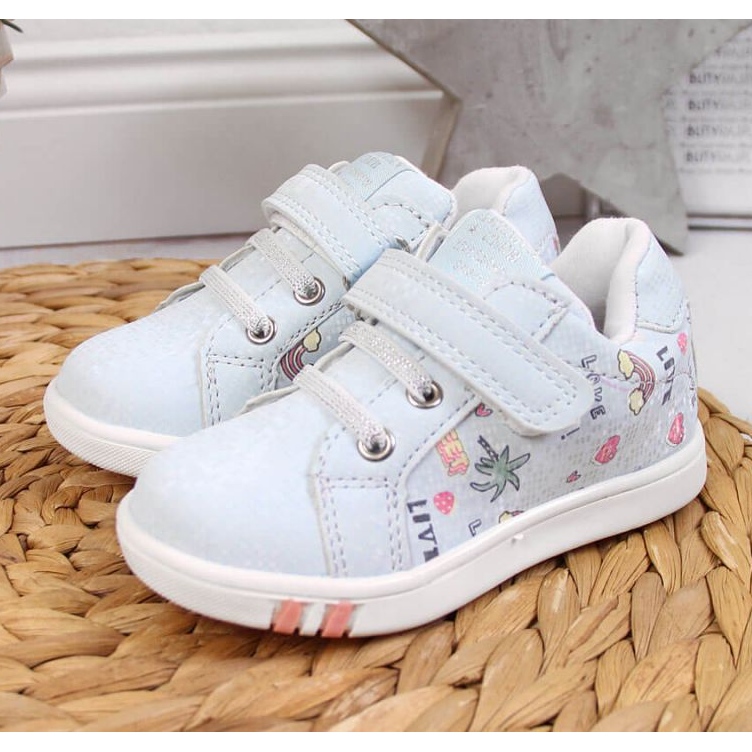 Sportschuhe mit Klettverschluss American Club Jr AM883B blau 2