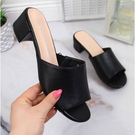 Hausschuhe auf dem Block Sergio Leone W SK375A schwarz 1