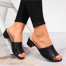 Hausschuhe auf dem Block Sergio Leone W SK375A schwarz 2