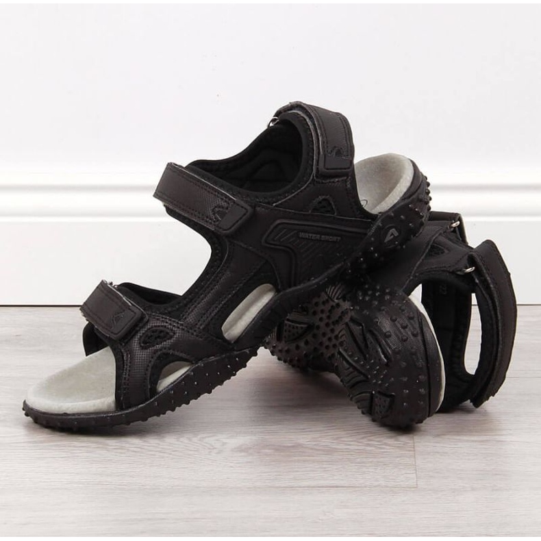 Sandalen mit Klettverschluss American Club W AM887A schwarz 2