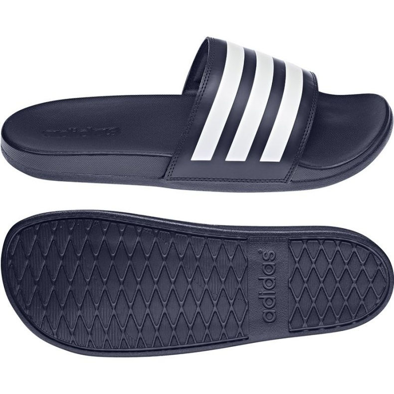 Adidas Adilette Comfort M GZ5892 Hausschuhe weiß marineblau 1