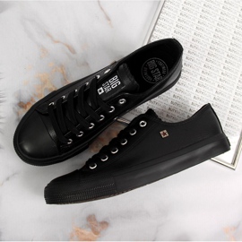 Schwarze Eco-Leder-Sneakers Big Star V274871 1