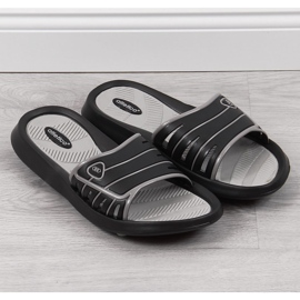 Schwarze Herren-Gummipantoffeln von Atletico 2