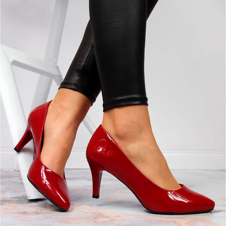 Pumps lackiert rot Sergio Leone 2
