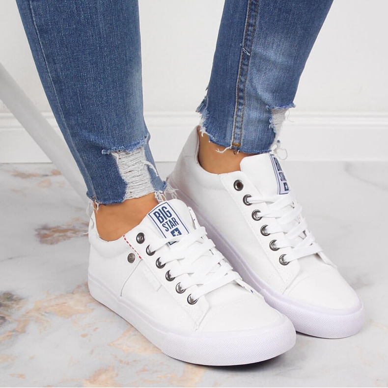 Turnschuhe Low weiß Big Star AA274511 2