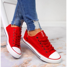 Rote Turnschuhe niedrig rot Big Star DD274339 2