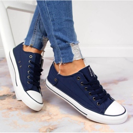Niedrige marineblaue Turnschuhe Big Star DD274335 navy blau 1