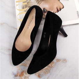 Schwarze Wildlederpumps von Sergio Leone 1