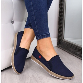 Damen-Espadrilles zum Hineinschlüpfen in Marineblau Big Star FF276036 1