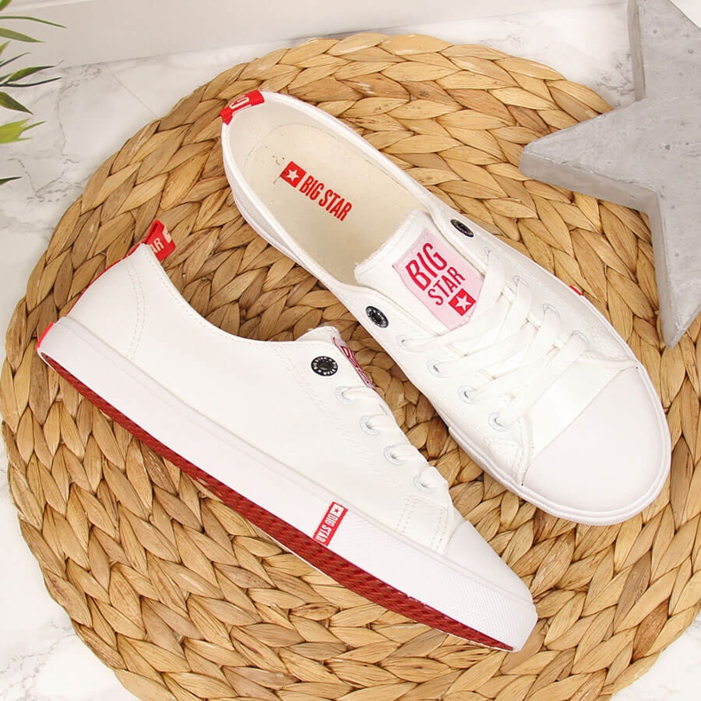 Niedriges Öko-Leder weiß Big Star GG274005 2