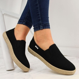 Schwarze Espadrilles zum Hineinschlüpfen für Damen Big Star DD274017 1