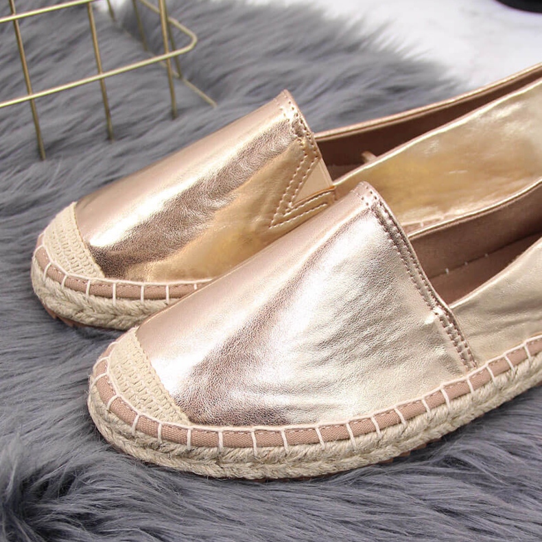 Damen-Espadrilles mit Kunstleder, goldener Big Star HH274503 2