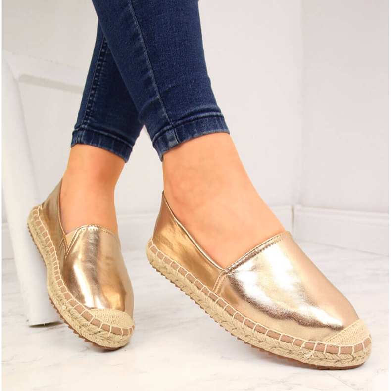 Damen-Espadrilles mit Kunstleder, goldener Big Star HH274503 1