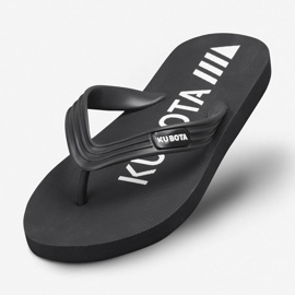 Schwarze Kubota Pool-Flip-Flops für Herren 1
