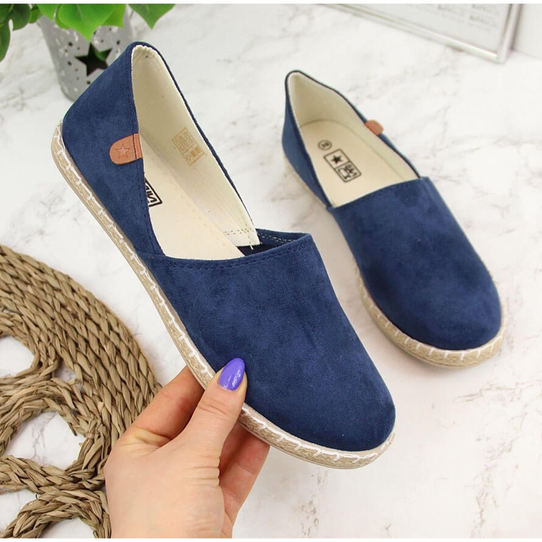 Damen-Espadrilles mit Cut-Outs Marineblau NEWS navy blau 2