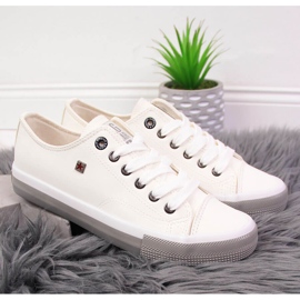 Weiße Eco-Leder-Sneakers Big Star II274230 2