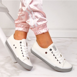 Weiße Eco-Leder-Sneakers Big Star II274230 1