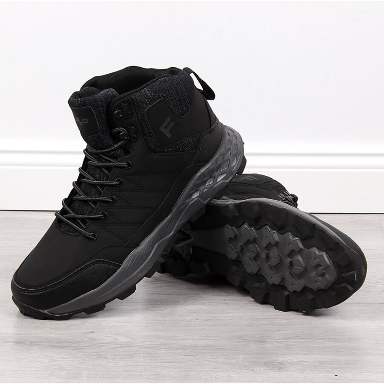 Schwarze Wanderschuhe für Herren von Filippo 2