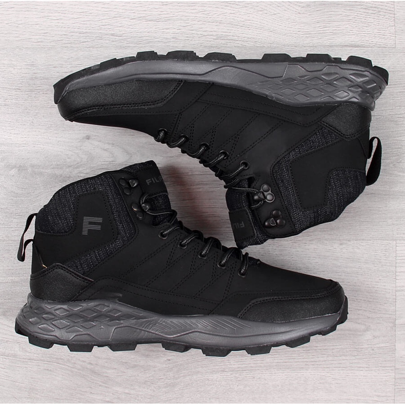 Schwarze Wanderschuhe für Herren von Filippo 1