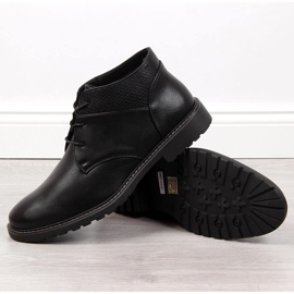 Lässige isolierte schwarze Nowacki-Schuhe für Herren 2