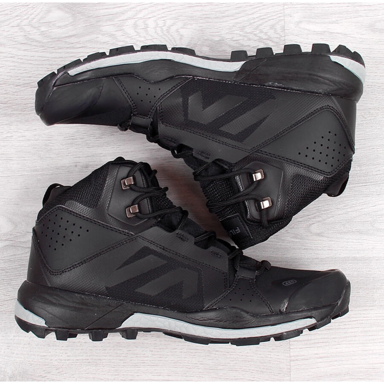 Schwarze hohe Trekkingschuhe von Filippo für Herren 1