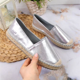Espadrilles Big Star aus silbernem Kunstleder für Damen HH274504 1
