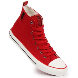 Rote Textilturnschuhe Big Star JJ274128 1