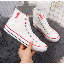 Textile weiße Big Star Sneakers JJ274127 1