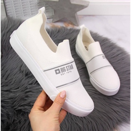 Weiße Turnschuhe Big Star JJ274092 zum Hineinschlüpfen 1