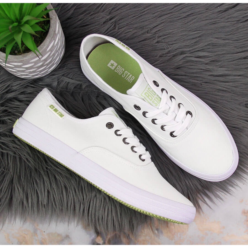 Big Star weiße Textil-Sneakers JJ274260 1