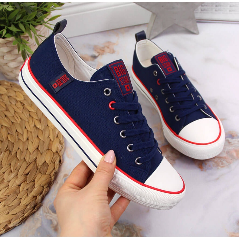 Niedrige Textilsneaker marineblau Big Star JJ274121 navy blau 1