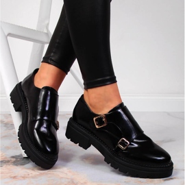 Schwarz lackierte Damen-Plateauschuhe Laura La.Fi 2