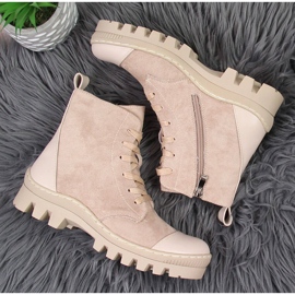 S.Barski Beige DA-Plateau-Sneakers für Damen 2