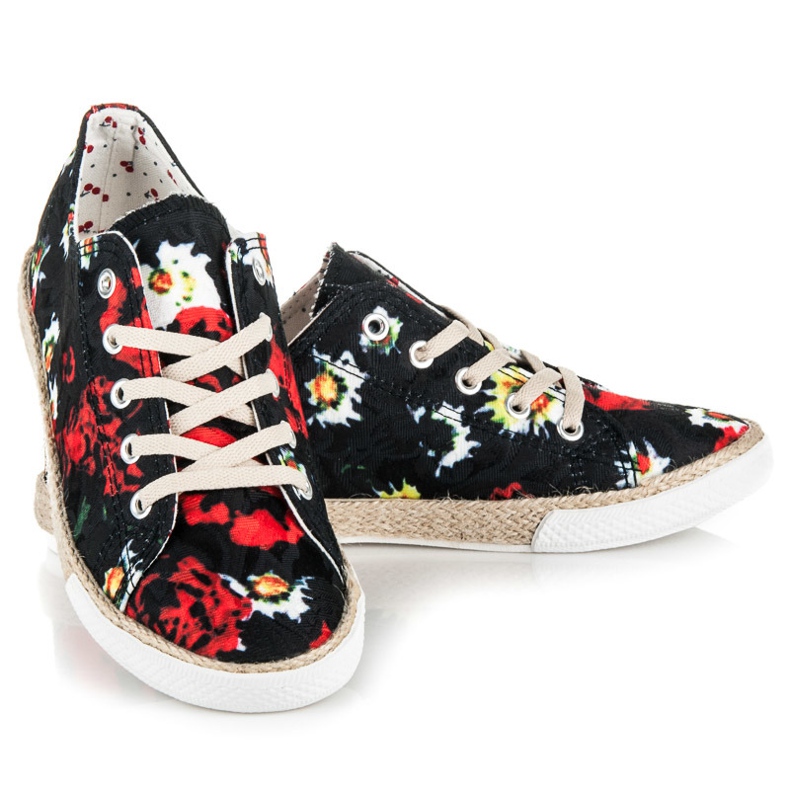 Kylie Espadrilles zum Schnüren schwarz 1