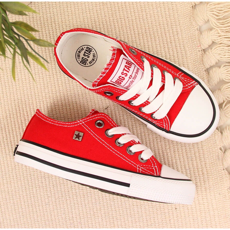 Rote Big Star Kinderturnschuhe FF374201 2