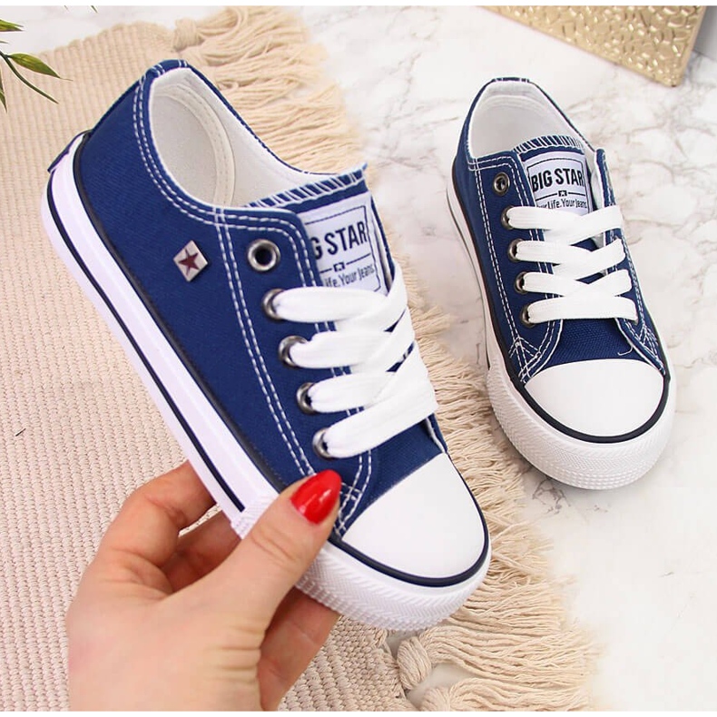 Marineblaue Turnschuhe Big Star FF374202 für Kinder 1