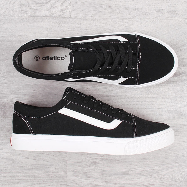 Schwarze Low-Top-Sneaker von Atletico für Herren 1