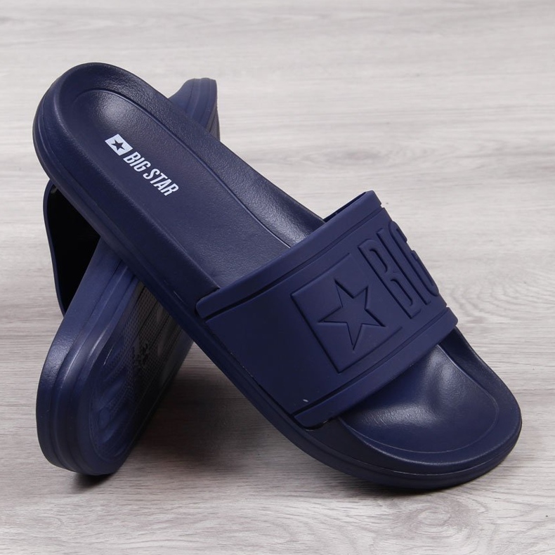 Strandhausschuhe aus Gummi für Kinder marineblau Big Star DD374155 1