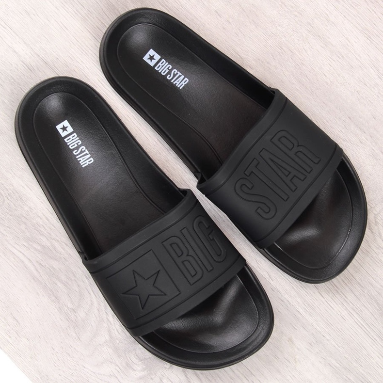 Strandhausschuhe aus Gummi für Kinder schwarz Big Star DD374157 2