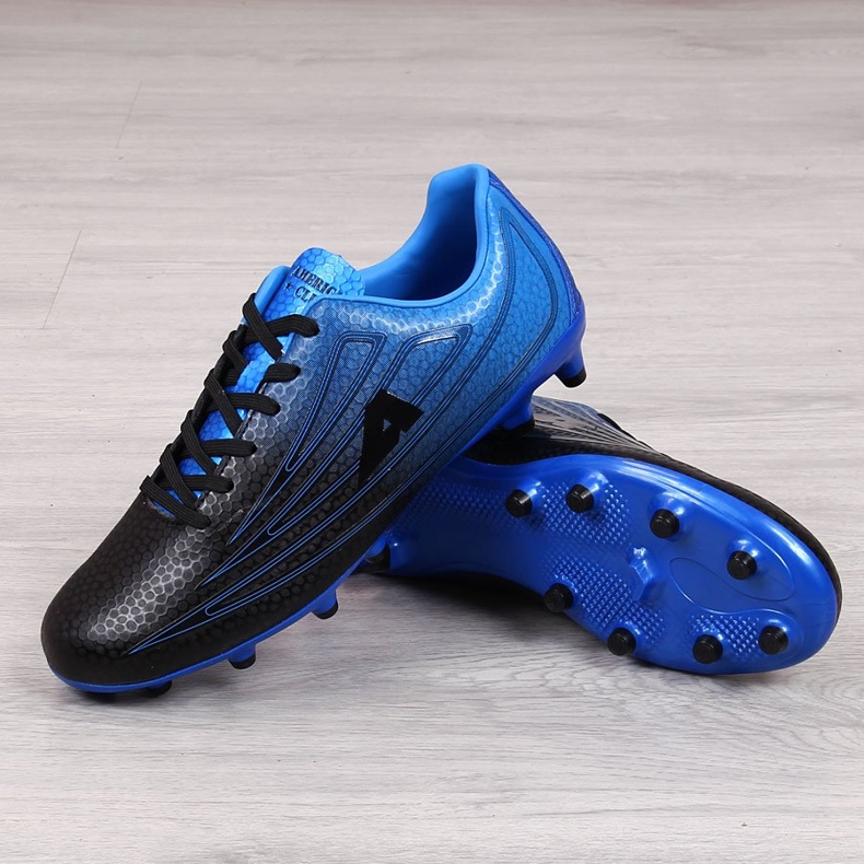 American Club schwarz-blaue Herren-Fußballschuhe schwarz blau 2