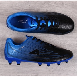 American Club schwarz-blaue Herren-Fußballschuhe schwarz blau 1