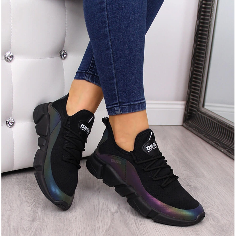 Black Big Star FF274A053 schwarze Damen Sportschuhe 1