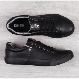 Herren Low-Top Öko-Leder schwarz Big Star GG174029 1